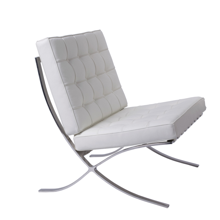 Lounge chair Barcelona Pavillion white - lounge chair by Ludwig Mies vd Rohe in Sofia
