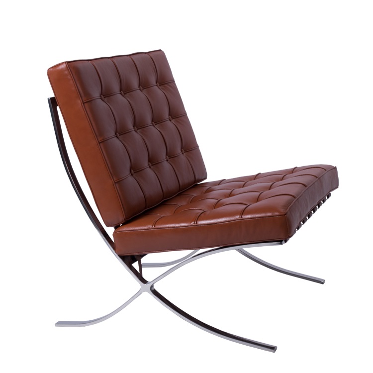 Lounge chair Barcelona Pavillion cognac - lounge chair by Ludwig Mies vd Rohe in Sofia