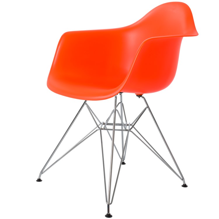 Dining chair DAR PP neon orange - dining chair by Charles Eames in Cardiff