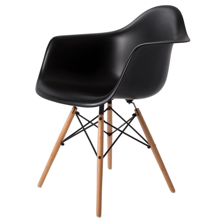 Eetkamerstoel DAW PP zwart - eetkamerstoel door Charles Eames in Amsterdam