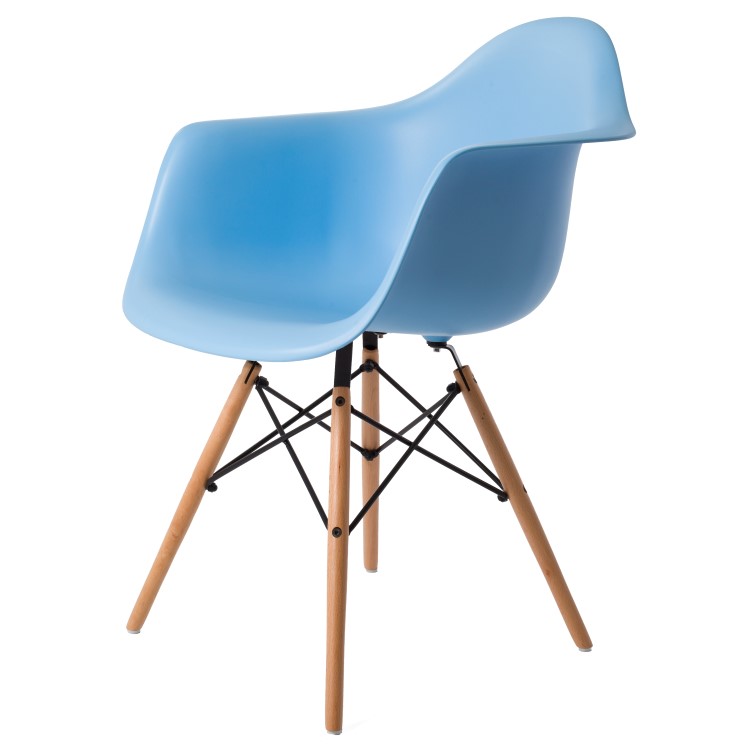 Eetkamerstoel DAW PP lichtblauw - eetkamerstoel door Charles Eames in Amsterdam