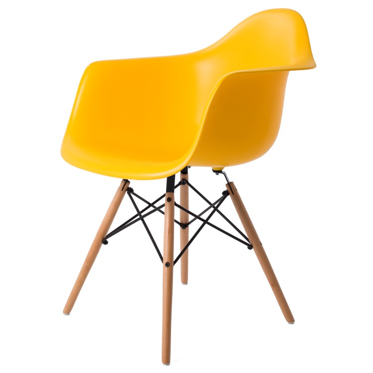 Dining chair DAW PP yellow - dining chair by Charles Eames in Bratislava