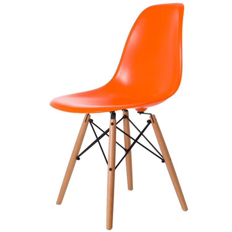 Dining chair DSW ABS orange - dining chair by Charles Eames in Ljubljana