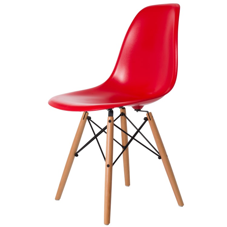 Dining chair DSW ABS red - dining chair by Charles Eames in Reykjavík