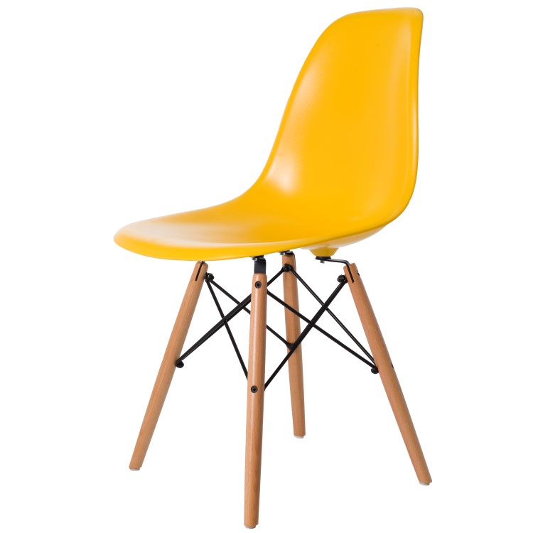 Dining chair DSW ABS yellow - dining chair by Charles Eames in Ljubljana