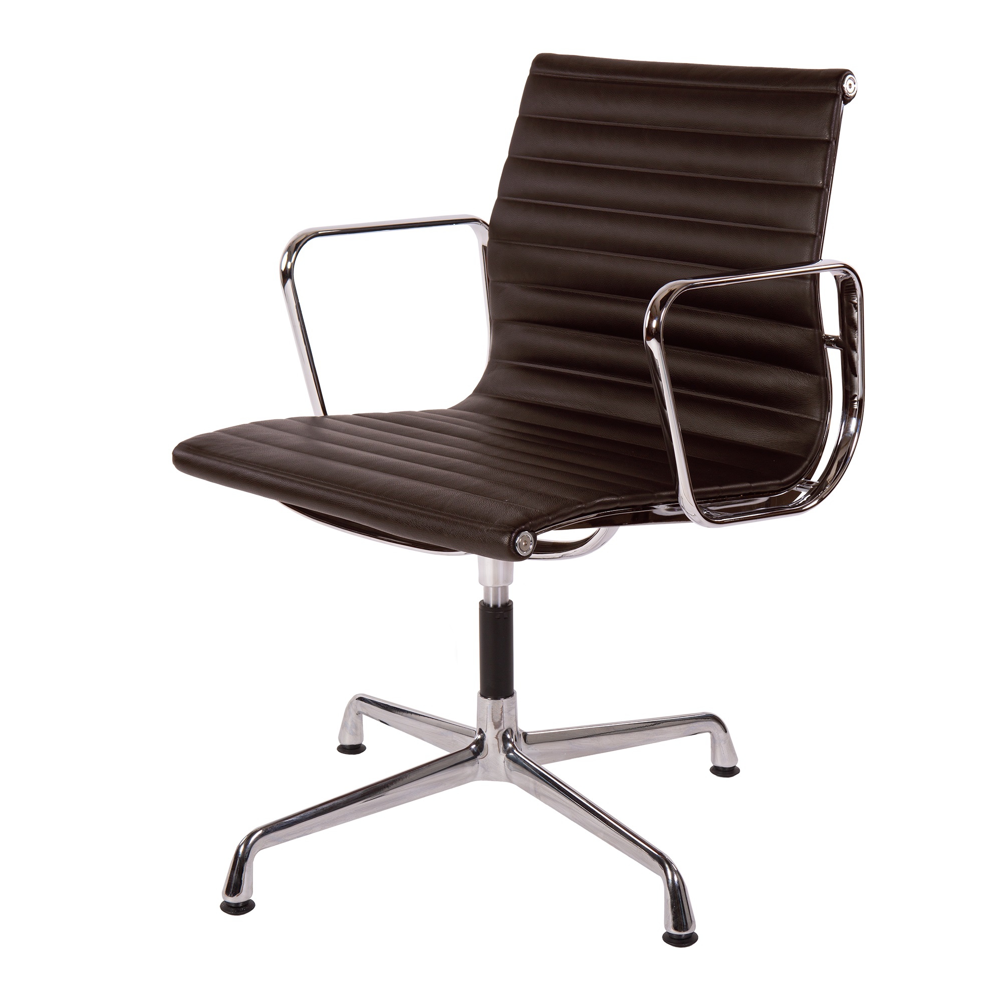Conference chair EA108 Leather brown - Conference chair by Charles Eames in Sofia