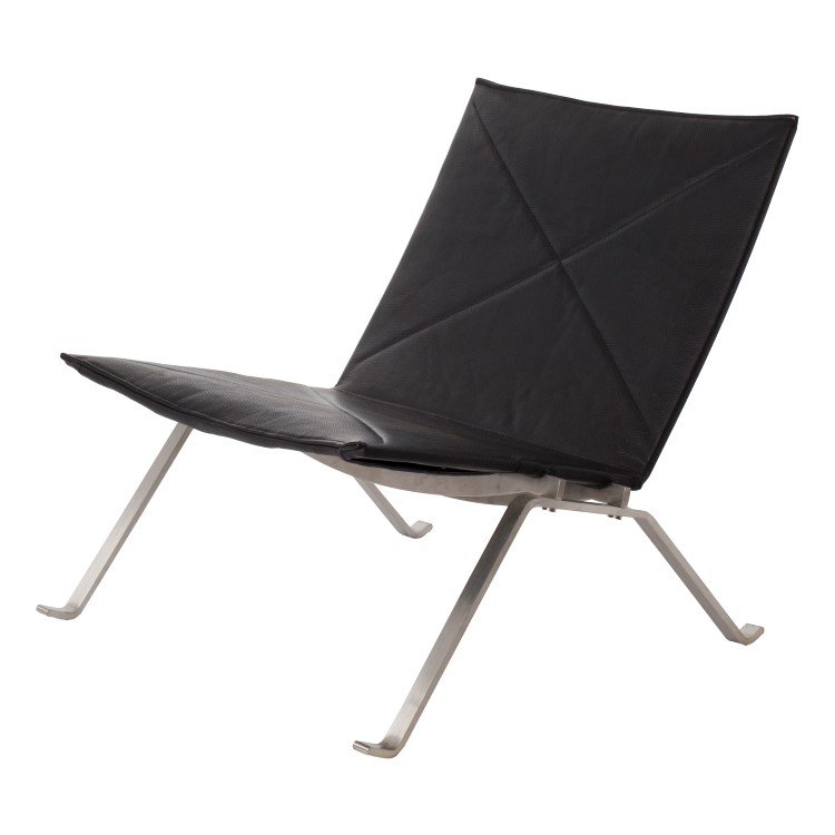 Fauteuil PK22 noir - fauteuil par Poul Kjaerholm à Paris