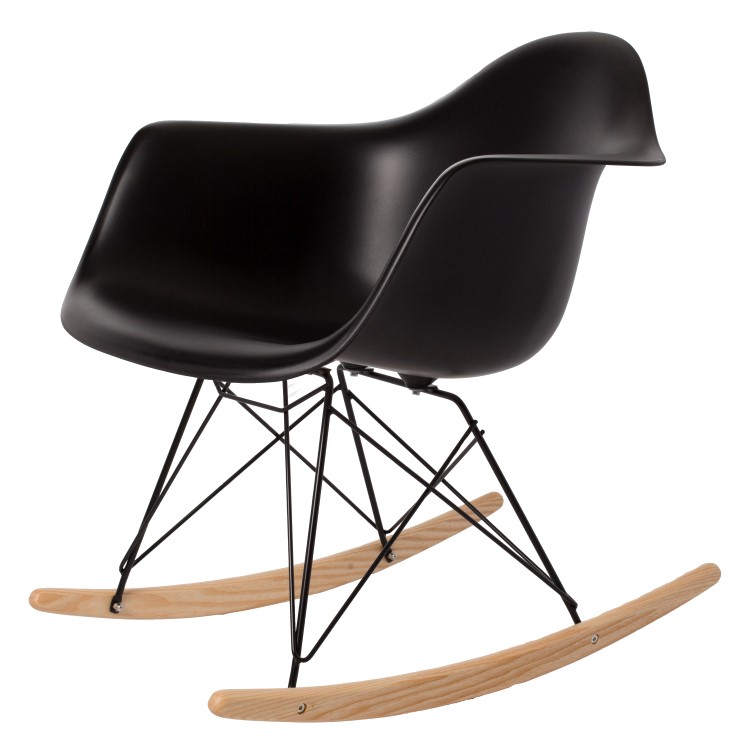 Rocking chair RAR Black base PP black - rocking chair by Charles Eames in Helsinki