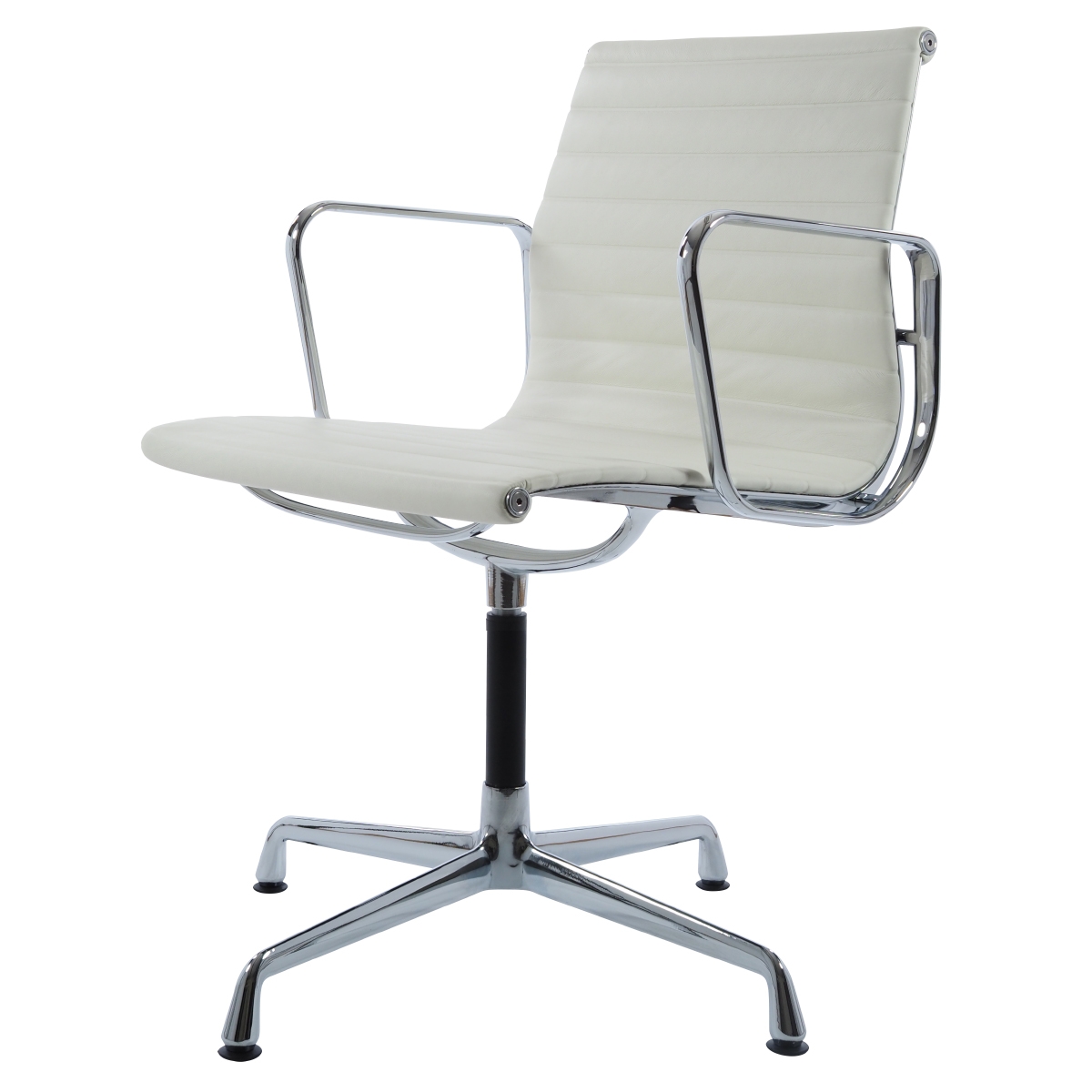 Conference chair EA108 Leather cream - Conference chair by Charles Eames in Monaco