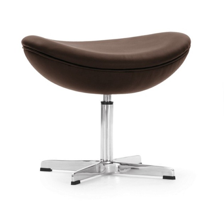 Footstool Egg chair Leather brown - footstool by Arne Jacobsen in Rīga