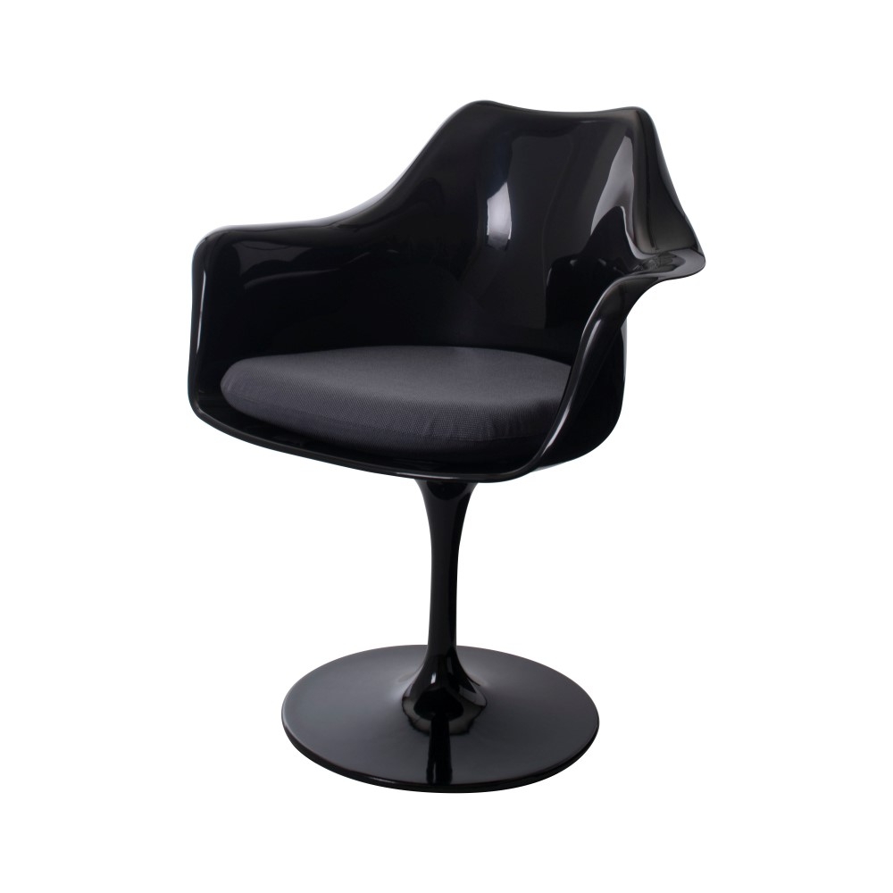 Dining chair Tulip chair with Arms black - dining chair by Eero Saarinen in Sofia