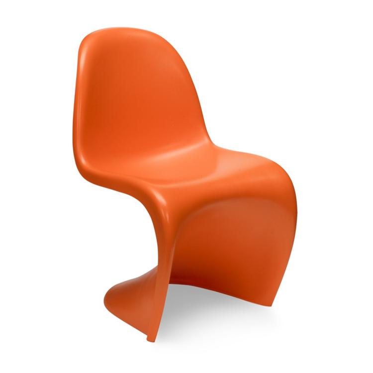Højstol Panton stol blank orange - Højstol af Verner Panton i København