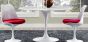 Eero Saarinen Table tulipe | table à manger 100cm Plateau Marbre blanc Base blanc