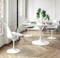 Eero Saarinen Tulip table 120cm marble white - Elegant room setting