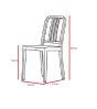 afmetingen Philippe Starck Navy Chair