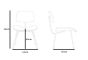 dimensions Eames dining chair DCM