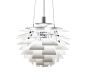 Poul Henningsen Kronärtskocka lampa 60cm vit