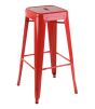 Xavier Pauchard Tolix Stool 77cm matt red