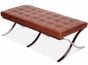 Rohe Barcelona Pavillion 2seat ottman leather cognac