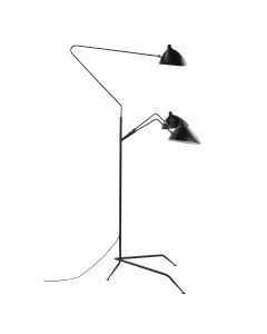 Serge Mouille Contemporary | lampe à suspension 3-bras noir