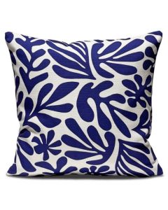 Barceloning Blue leaf | cushion cover multicolor