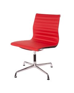 Eames EA105 | président de la conférence Cuir sur patins sans accoudoirs