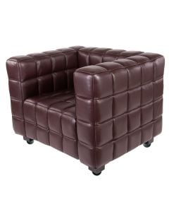 Josef Hoffman Kubus Chair | poltrona Marrone
