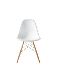 Eames DSW | eetkamerstoel Glasvezel wit