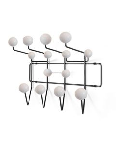 Eames Hang it all | kapstok Wit met zwart frame