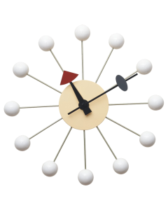 Nelson replica Ball Klok | Wandklok wit