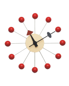 Nelson replica Ball Clock | wall clock red