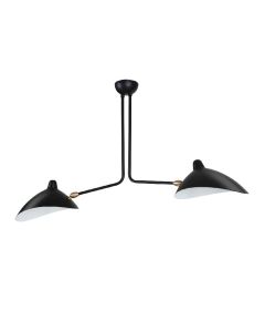 Serge Mouille Contemporary | lampy wiszące 2-biedny czarny