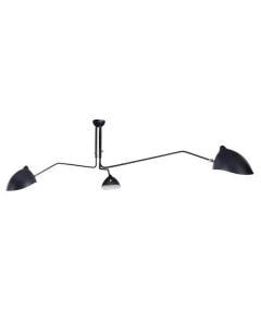 Serge Mouille Contemporary | luce pendente 3-braccio Nero