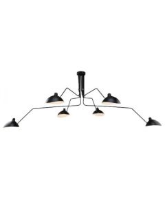 Serge Mouille Contemporary | pendentif 6-bras noir
