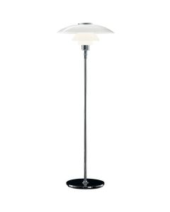 Poul Henningsen DPH 3/2 | lampe à suspension grande Chrome, verre blanc