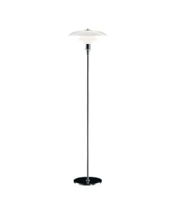 Poul Henningsen DPH 3/2 | floor light small Chrome, glass white