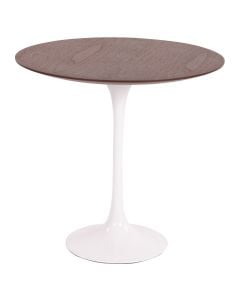 Eero Saarinen Tulip Side table | side tabell 50cm Topp valnöt Bas vit