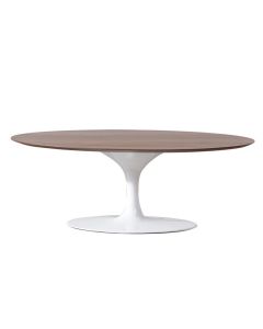 Eero Saarinen Tulipan Stół | Stolik Oval Top orzech Podstawa biały