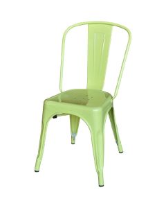 Xavier Pauchard Chaise dextérieur de style Tolix | Chaise de terrasse sans accoudoirs