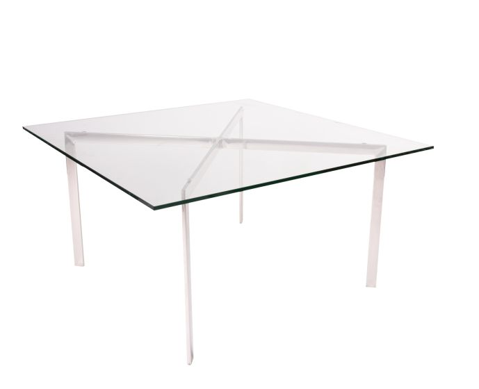 Rohe Barcelona Pavillion | coffee tabell 90cm transparant