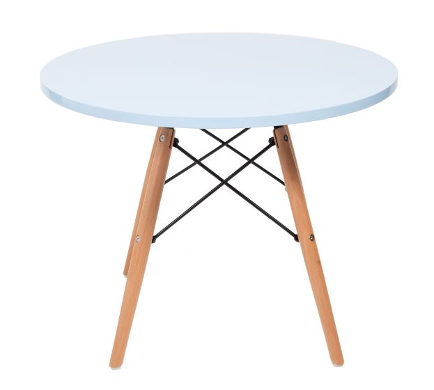 Eames CTW barnbord runt ljusblått - fram