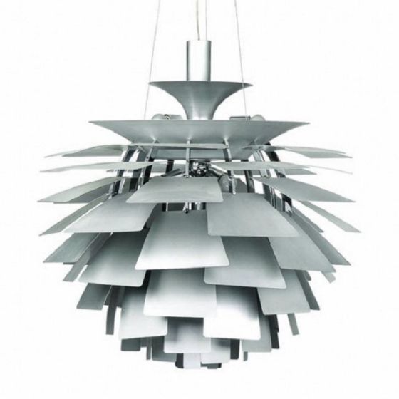 Poul Henningsen Kronärtskocka lampa 60cm aluminium