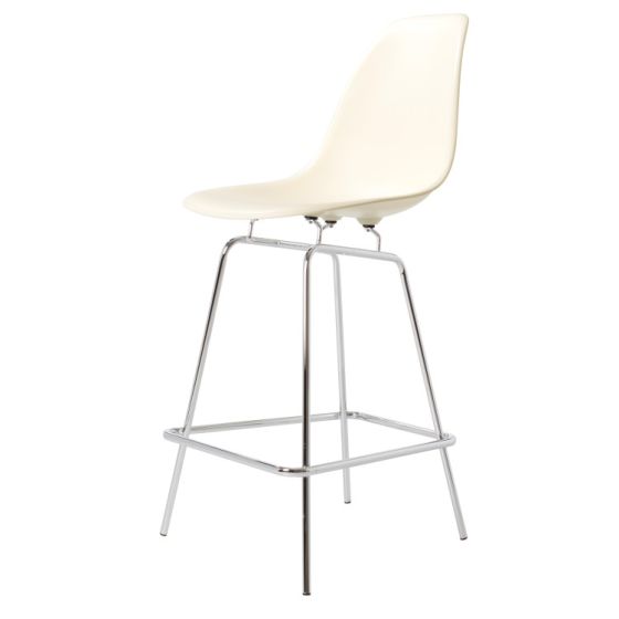 Sgabello Eames Style DSX PP crema