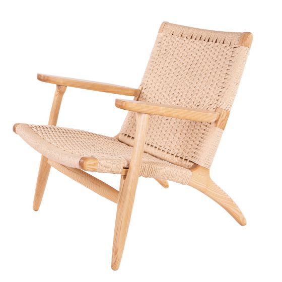 Wegner Fåtölj naturlig natursnöre