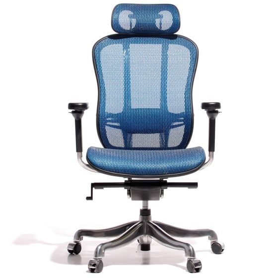 Miller Aaron game stoel mesh blauw