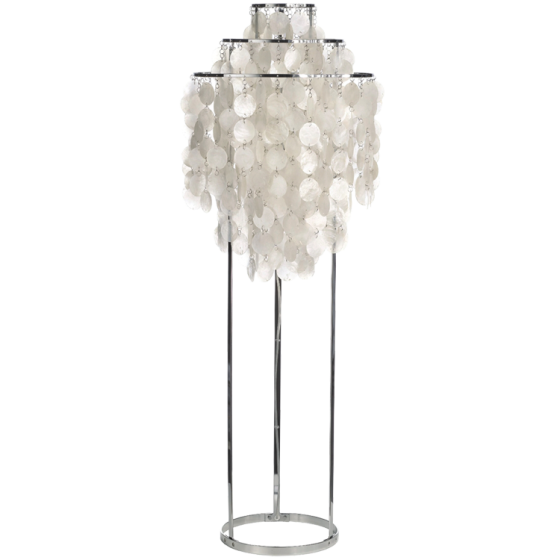 Verner Panton Shell style lamp | golv ljus pärla