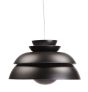 Lampe à suspension Concert P1 de Verner Panton noire
