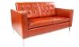 Sofa Rohe Florence 2-osobowa skóra koniak - widok z boku
