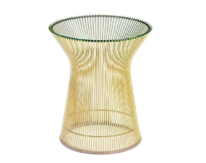 Platner bijzettafel goud - onderstel