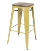 TOLIX teak seat 77cm black